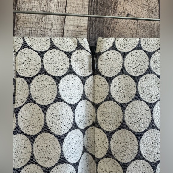 J. Crew Jacquard Ivory Dot Mini Skirt Sz 0 - Picture 3 of 7